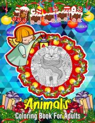 Christmas Animals Coloring Book For Adults