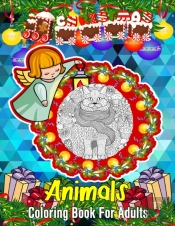 Christmas Animals Coloring Book For Adults