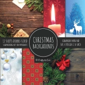 Christmas Backgrounds Scrapbook Paper Pad 8x8 Scrapbooking Kit For Papercrafts, Cardmaking, Printmaking, Diy Crafts, Holiday Themed, Designs, Borders, Patterns