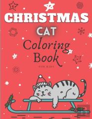 Christmas Cat Coloring Book For Kids