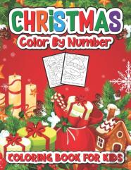 Christmas Color By Number Coloring Book For Kids