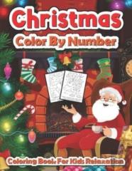 Christmas Color By Number Coloring Book For Kids Relaxation