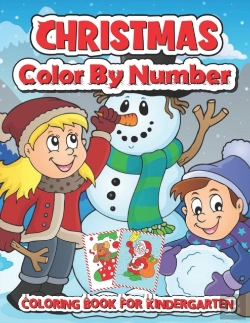 Bertrand.pt - Christmas Color By Number Coloring Book  For Kindergarten