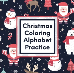 Bertrand.pt - Christmas Coloring Alphabet Practice