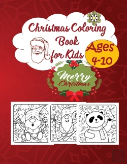 Bertrand.pt - Christmas Coloring Book For Kids 4-10