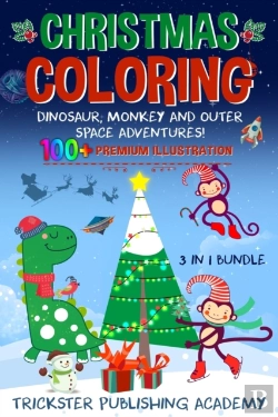 Bertrand.pt - Christmas Coloring Dinosaur, Monkey And