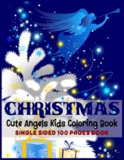 Bertrand.pt - Christmas Cute Angels Kids Coloring Book Single Sided 100 Pages Book
