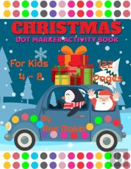 Christmas Dot Marker Activity Book For Kids 4 - 8