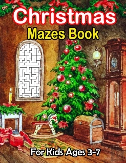 Bertrand.pt - Christmas Mazes Book For Kids Ages 3-7