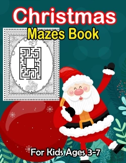 Bertrand.pt - Christmas Mazes Book For Kids Ages 3-7