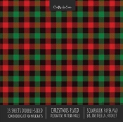 Christmas Plaid Scrapbook Paper Pad 8x8 Scrapbooking Kit For Cardmaking Gifts, Diy Crafts, Printmaking, Papercrafts, Holiday Decorative Pattern Pages