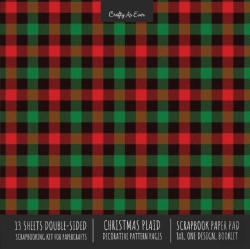 Bertrand.pt - Christmas Plaid Scrapbook Paper Pad 8x8 Scrapbooking Kit For Cardmaking Gifts, Diy Crafts, Printmaking, Papercrafts, Holiday Decorative Pattern Pages