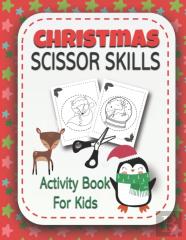 Christmas Scissor Skills Activity Book For Kids