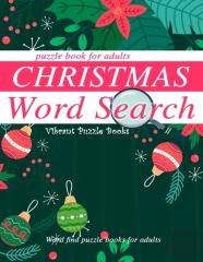 Christmas Word Search Puzzle Book For Adults.