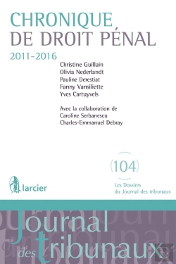 Bertrand.pt - Chronique De Droit Pénal