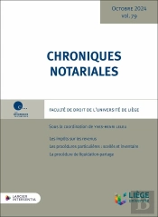 Chroniques Notariales : Chroniques Notariales - Volume 79