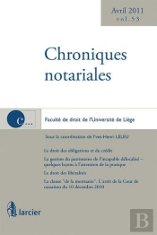 Chroniques Notariales T.53