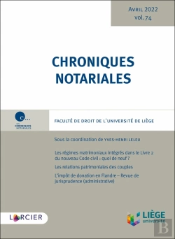 Bertrand.pt - Chroniques Notariales Tome 74 : Chroniques Notariales Volume 73