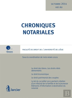 Bertrand.pt - Chroniques Notariales Volume 60 - Octobre 2014