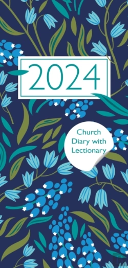 Bertrand.pt - Church Pocket Book And Diary 2024 Navy Floral