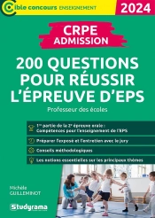 Cible Concours Enseignement - Crpe  Admission  200 Questions Pour Reussir L'Epreuve D'Eps - Profes