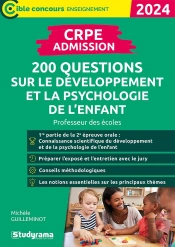 Cible Concours Enseignement - Crpe  Admission  200 Questions Sur Le Developpement Et La Psychologi