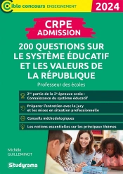 Cible Concours Enseignement - Crpe  Admission  200 Questions Sur Le Systeme Educatif Et Les Valeur