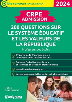 Bertrand.pt - Cible Concours Enseignement - Crpe  Admission  200 Questions Sur Le Systeme Educatif Et Les Valeur