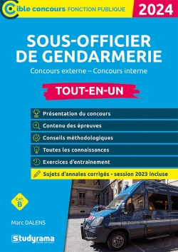 Bertrand.pt - Cible Concours Fonction Publique - Sous-Officier De Gendarmerie - Tout-En-Un - Concours Externe - Co