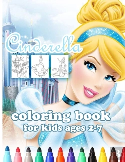 Bertrand.pt - Cinderella Coloring Book For Kids Ages 2-7