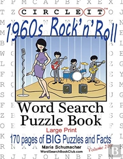 Bertrand.pt - Circle It, 1960'S Rock'N'Roll, Word Search, Puzzle Book