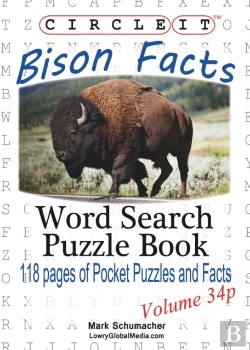 Bertrand.pt - Circle It, Bison Facts, Pocket Size, Word Search, Puzzle Book