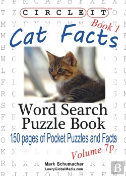 Bertrand.pt - Circle It, Cat Facts, Book 1, Pocket Size, Word Search, Puzzle Book