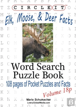 Bertrand.pt - Circle It, Elk, Moose, And Deer Facts, Pocket Size, Word Search, Puzzle Book