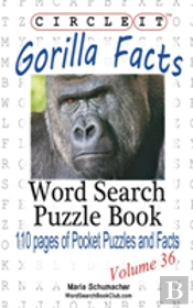 Circle It, Gorilla Facts, Word Search, Puzzle Book