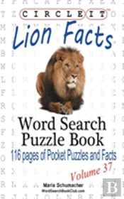 Circle It, Lion Facts, Word Search, Puzzle Book