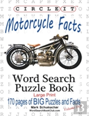 Circle It, Motorcycle Facts, Word Search, Puzzle Book