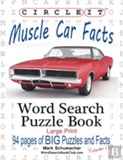 Bertrand.pt - Circle It, Muscle Car Facts, Large Print, Word Search, Puzzle Book