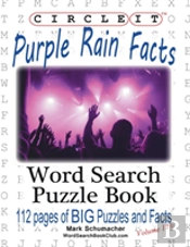 Circle It, Purple Rain Facts, Word Search, Puzzle Book