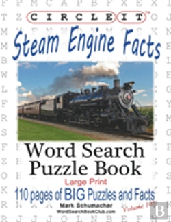 Bertrand.pt - Circle It, Steam Engine / Locomotive Facts, Large Print, Word Search, Puzzle Book