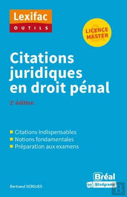 Bertrand.pt - Citations Juridiques En Droit Pénal