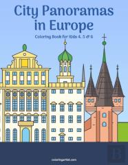 City Panoramas In Europe Coloring Book For Kids 4, 5 & 6