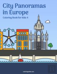 City Panoramas In Europe Coloring Book For Kids 4