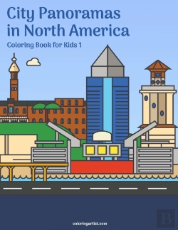 Bertrand.pt - City Panoramas In North America Coloring Book For Kids 1