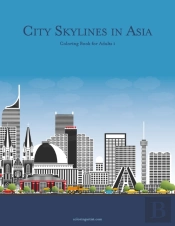 City Skylines In Asia Coloring Book For Adults 1