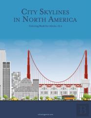 City Skylines In North America Coloring Book For Adults 1 & 2
