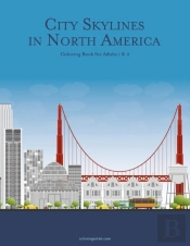 City Skylines In North America Coloring Book For Adults 1 & 2
