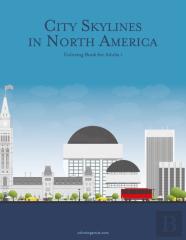 City Skylines In North America Coloring Book For Adults 1