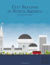 City Skylines In North America Coloring Book For Adults 1