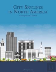 City Skylines In North America Coloring Book For Adults 2